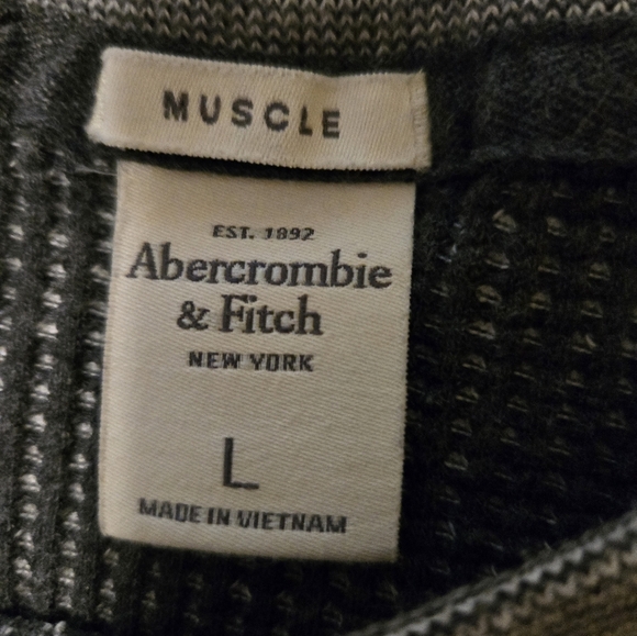 2016 Abercrombie & Fitch Men's Muscle Textured Shirt Size Large - Picture 3 of 7